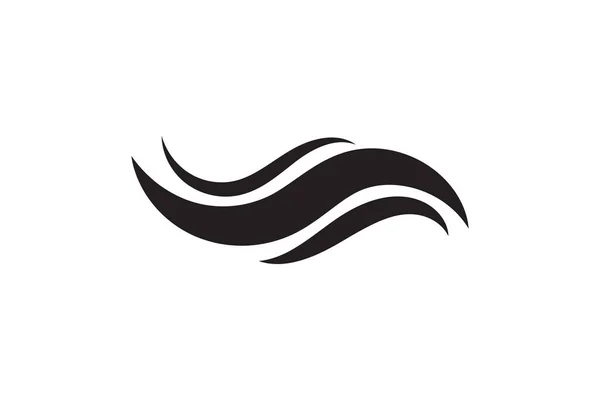 Sea Icon Wave Illustration Vector Design Ocean Logo Graphic Element — Stok Vektör