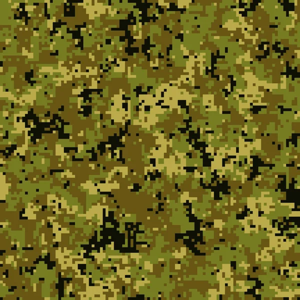 Pixel Camuflaje Para Uniforme Del Ejército Soldados Diseño Moderno Tela — Vector de stock