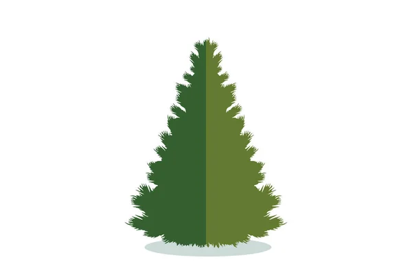 Christmas Tree Vector Icon Modern Style Fir Symbol Color Holiday — Stock Vector