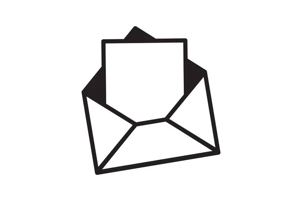 Mail Icon Vector Sign Letter Envelope Symbol Message Send Address — Archivo Imágenes Vectoriales