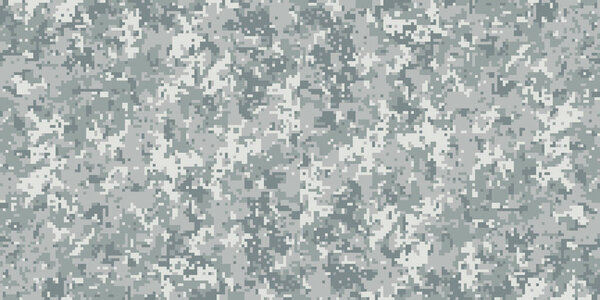 Pixel camouflage for a soldier army uniform. Modern camo fabric design. Digital military style vector background.