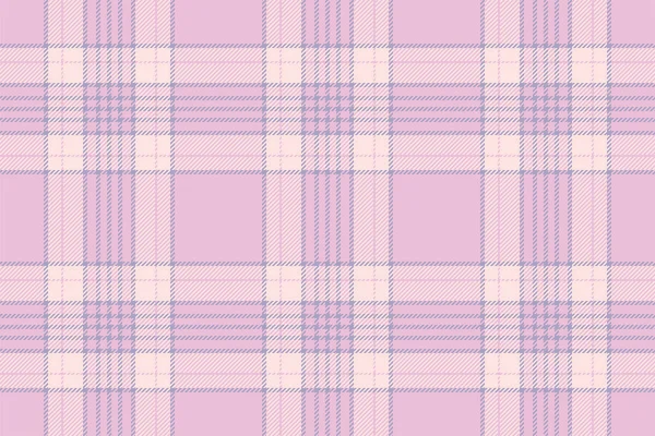 背景を再生し ピンクのシームレスなパターンを確認します テキスタイルプリント 包装紙 ギフトカード 壁紙フラットデザインのためのベクトルファブリックテクスチャ — ストックベクタ