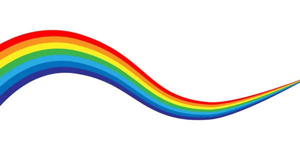 Illustrazione Vettoriale Arcobaleno Disegno Astratto Colorato Colore Grafico Simbolo Pioggia — Vettoriale Stock