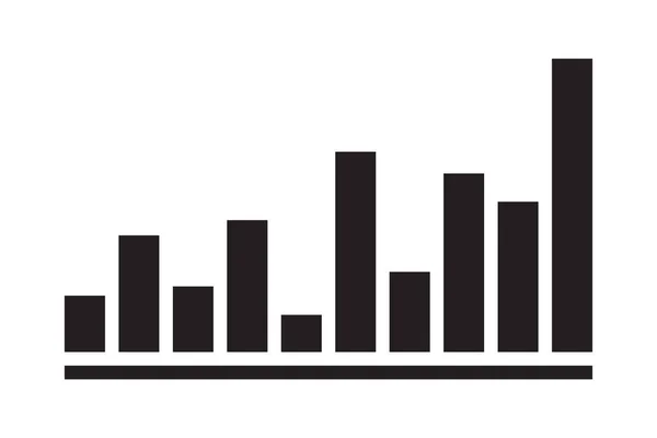 Chart Vector Icon Business Symbol Finance Rate Diagram Sign Infochart —  Vetores de Stock