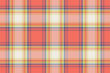 Ekoseli arka plan, kusursuz şablonu kırmızıyla kontrol et. Tekstil baskısı için vektör kumaş dokusu, ambalaj kağıdı, hediye kartı, duvar kağıdı düz tasarım.