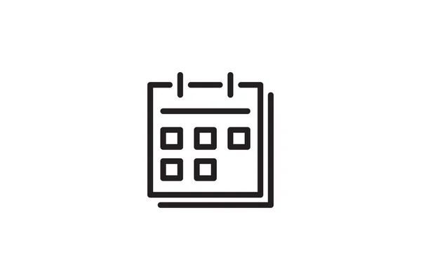 Calendar Icon Business Reminder Symbol Month Day Plan Illustration Vector — ストックベクタ