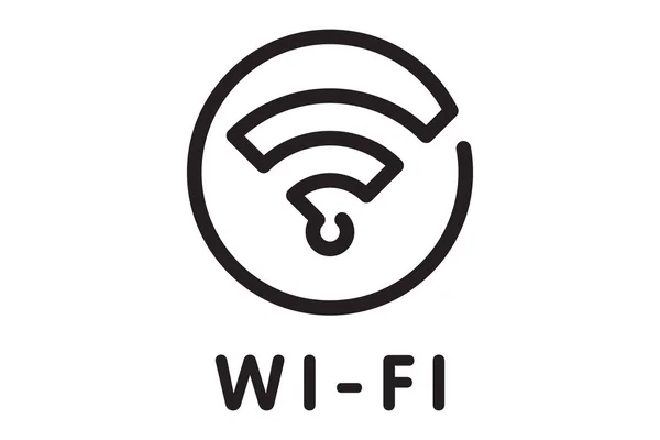 Symbol Signal Connection Vector Wireless Internet Technology Sign Wifi Network — Stockový vektor