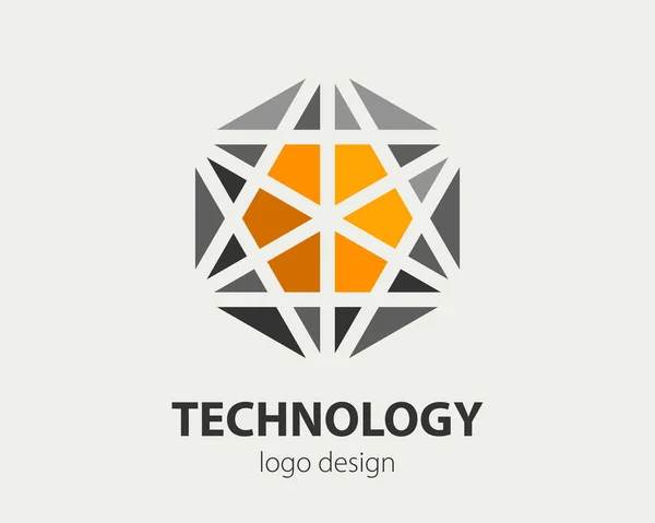 Abstract Business Logo Design Vector Company Logotype Concept Haxogen Corporate — Vettoriale Stock