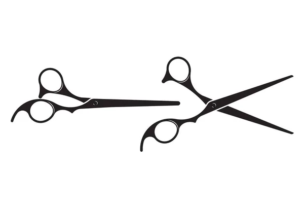 Hairdress Barber Scissors Professional Salon Tools Hairdressing Design Element Vector — Stok Vektör