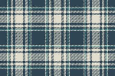 Ekose arka plan, kusursuz mavi deseni kontrol et. Tekstil baskısı için vektör kumaş dokusu, ambalaj kağıdı, hediye kartı, duvar kağıdı düz tasarım.