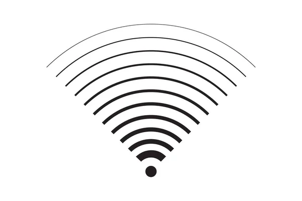 Szimbólum Jel Kapcsolat Vektor Vezeték Nélküli Internet Technológia Jel Wifi — Stock Vector