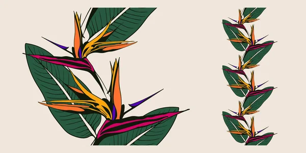 Modèle Fleur Fond Vectoriel Sans Couture Illustration Design Floral Pour — Image vectorielle