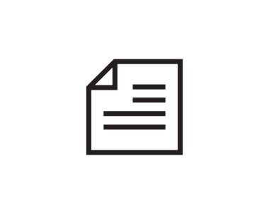 Not simgesi vektör işareti. Kağıt mesaj ya da belge sayfası. Doktor kağıdına dikkat edin.