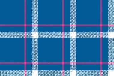 Ekose arka plan, kusursuz mavi deseni kontrol et. Tekstil baskısı için vektör kumaş dokusu, ambalaj kağıdı, hediye kartı, duvar kağıdı düz tasarım.