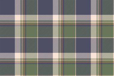 Ekoseli arka plan, kusursuz deseni yeşil olarak kontrol et. Tekstil baskısı için vektör kumaş dokusu, ambalaj kağıdı, hediye kartı, duvar kağıdı düz tasarım.