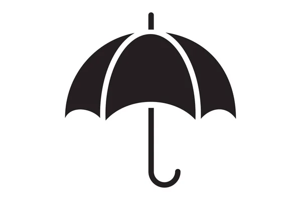 Umbrella Rain Protection Vector Icon Parasol Rainy Day Protect Symbol — Stock Vector