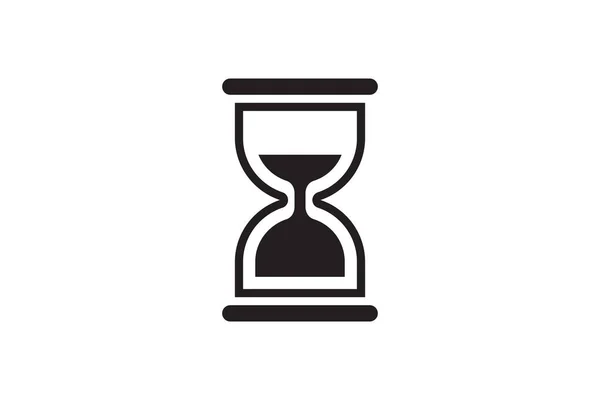 Wait Icon Sand Glass Watch Time Clock Simple Web Design —  Vetores de Stock