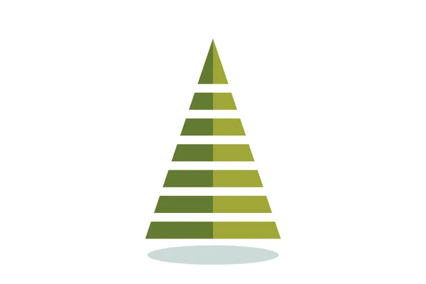 Christmas Tree Vector Icon Modern Style Fir Symbol Color Holiday — 스톡 벡터