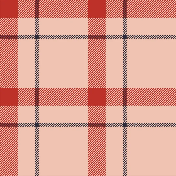 Patrón Sin Costura Cuadros Rojo Compruebe Textura Tela Diseño Impresión — Archivo Imágenes Vectoriales