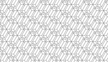 Geometrik desen kusursuz. Web arkaplanı veya kağıt baskı için modaya uygun tasarım vektör arka planı. Döşeme dokusu.