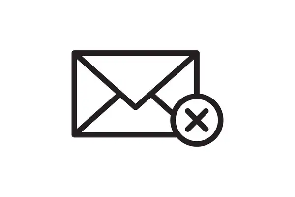 Mail Icon Vector Sign Letter Envelope Symbol Message Send Address —  Vetores de Stock