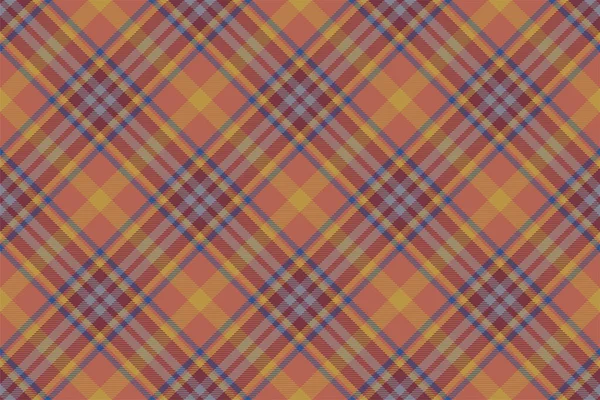 Plaid Pattern Vector Check Fabric Texture Seamless Textile Design Clothes — Stock Vector