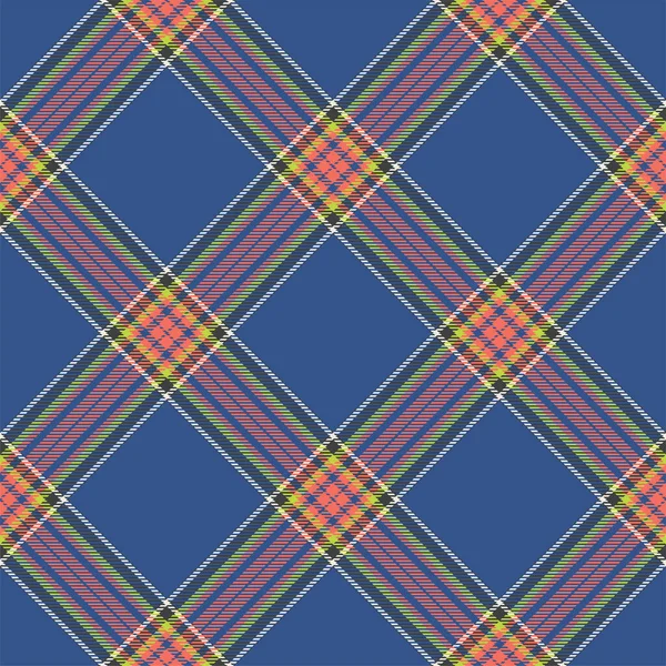 Tartan Scotland Nahtlos Karierte Muster Vektor Retro Hintergrund Stoff Vintage — Stockvektor