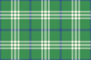Ekoseli arka plan, kusursuz deseni yeşil olarak kontrol et. Tekstil baskısı için vektör kumaş dokusu, ambalaj kağıdı, hediye kartı, duvar kağıdı düz tasarım.