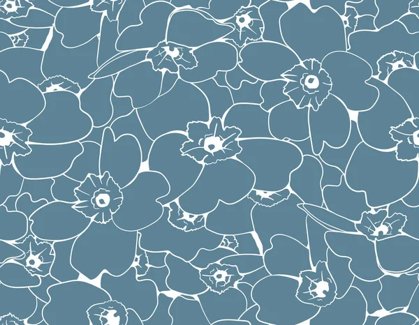 Floral Seamless Pattern Fabric Design Flower Background Print Texture Vector — Stock Vector