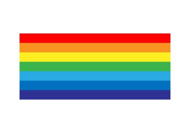 Gökkuşağı vektör çizimi. Renkli soyut tasarım. Renkli grafik sembolü yağmur yayı tayfı.