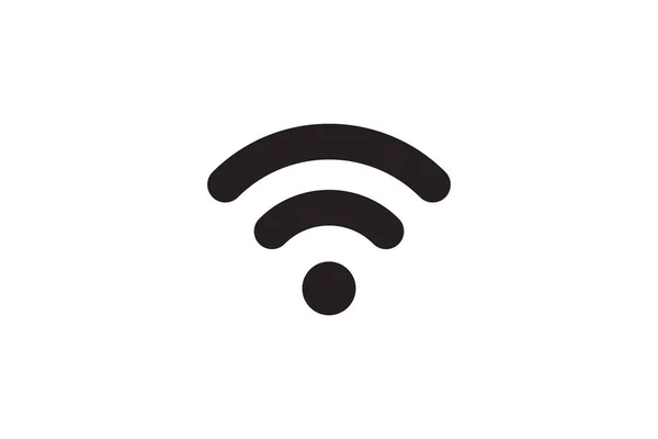 Symbol Signal Connection Vector Wireless Internet Technology Sign Wifi Network — Vettoriale Stock