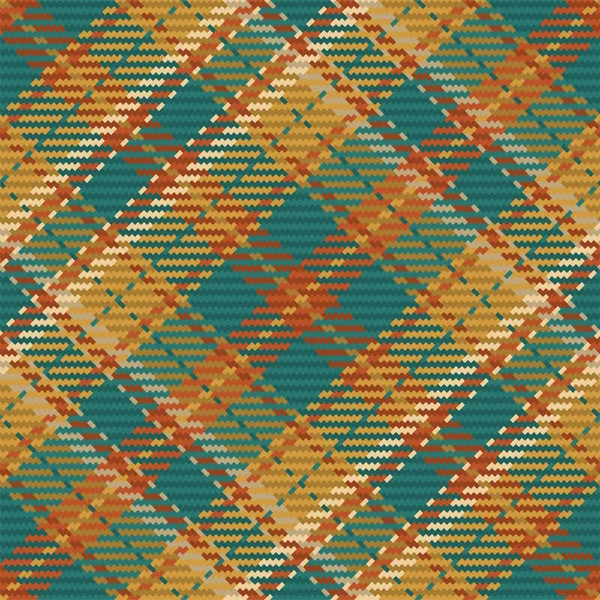 Seamless Pattern Scottish Tartan Plaid Repeatable Background Check Fabric Texture — Stock Vector