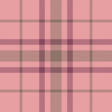 Ekose kontrol deseni pembe. Kusursuz kumaş dokusu. Tartan tekstil baskı tasarımı.