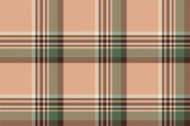 Ekose arka plan, bej rengi kusursuz deseni kontrol et. Tekstil baskısı için vektör kumaş dokusu, ambalaj kağıdı, hediye kartı, duvar kağıdı düz tasarım.