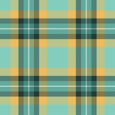 Yeşil desenli ekose desenli. Kumaş dokusunu kontrol et. Vektör tekstil baskı tasarımı.