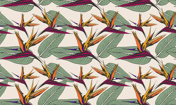 Цветочный Рисунок Бесшовный Векторный Фон Цветочные Иллюстрации Текстиля Ткани Бумажной — стоковый вектор