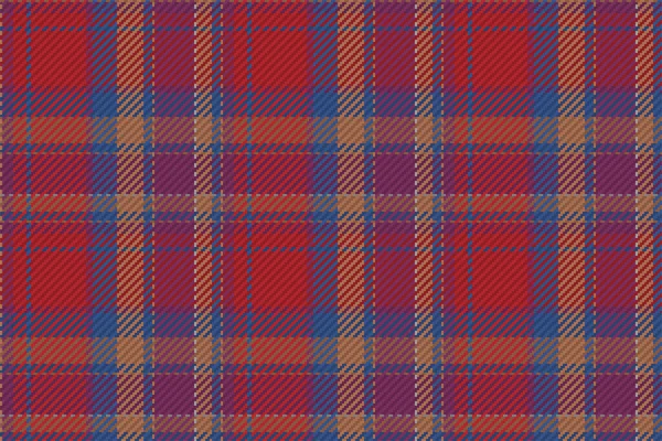 Seamless Pattern Scottish Tartan Plaid Repeatable Background Check Fabric Texture — Stock Vector