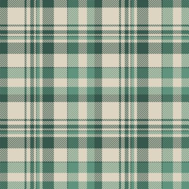 Yeşil desenli ekose desenli. Kumaş dokusunu kontrol et. Vektör tekstil baskı tasarımı.