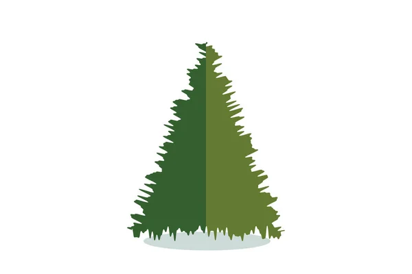 Christmas Tree Vector Icon Modern Style Fir Symbol Color Holiday — Stock Vector