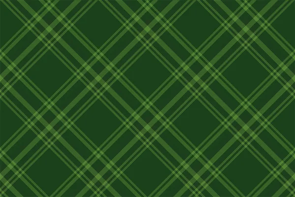 Tartan Plaid Background Diagonal Check Seamless Pattern Vector Fabric Texture — Stock Vector