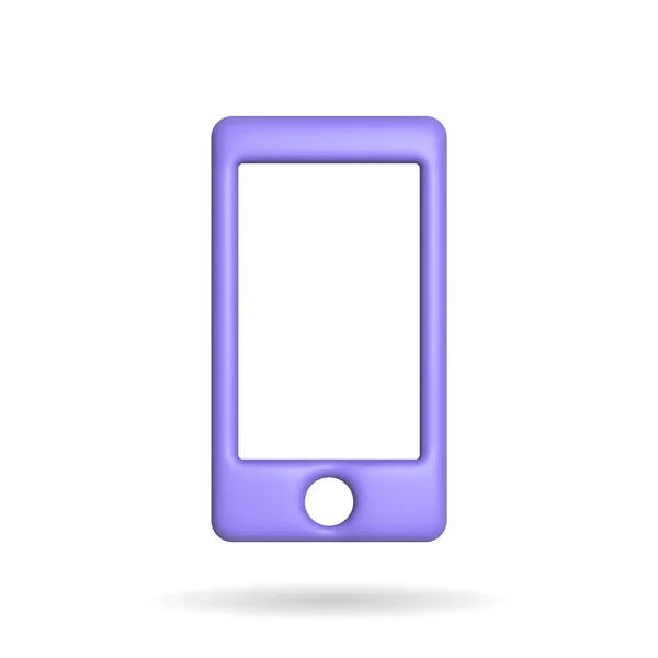 Rendering Phone Call Icon Illustration Shadow Isolated White Background — Photo