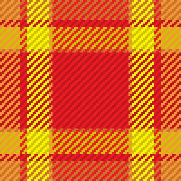 Seamless Pattern Scottish Tartan Plaid Repeatable Background Check Fabric Texture — Stock Vector