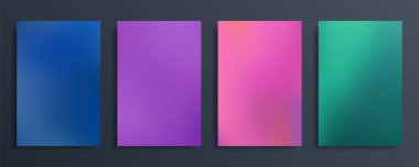 Soyut gradyan bulanık arkaplanı parlak renkli olarak ayarla. Bulanık vektör duvar kağıdı.
