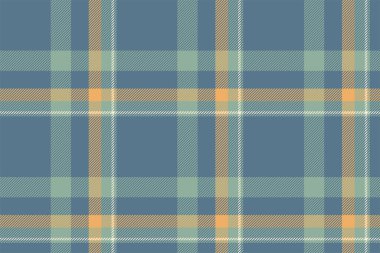 Ekose arka plan, kusursuz mavi deseni kontrol et. Tekstil baskısı için vektör kumaş dokusu, ambalaj kağıdı, hediye kartı, duvar kağıdı düz tasarım.