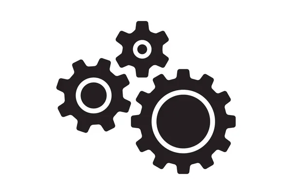 Icoonvector Instellen Met Werktandwielelement Cogweel Mechanismesymbool Voor Motorconcept Webillustratie — Stockvector