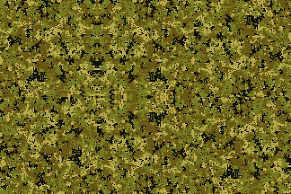 Asker Üniforması Için Piksel Kamuflaj Modern Kamuflaj Kumaş Tasarımı Dijital — Stok Vektör
