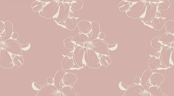 Diseño Patrón Sin Costura Floral Para Impresión Tela Papel Pintado — Vector de stock