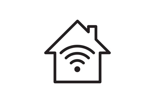 Symbol Signal Connection Vector Wireless Internet Technology Sign Wifi Network — Archivo Imágenes Vectoriales