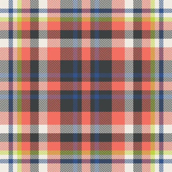 Plaid Check Pattern Bezešvé Tkaniny Textury Tartanový Potisk — Stockový vektor