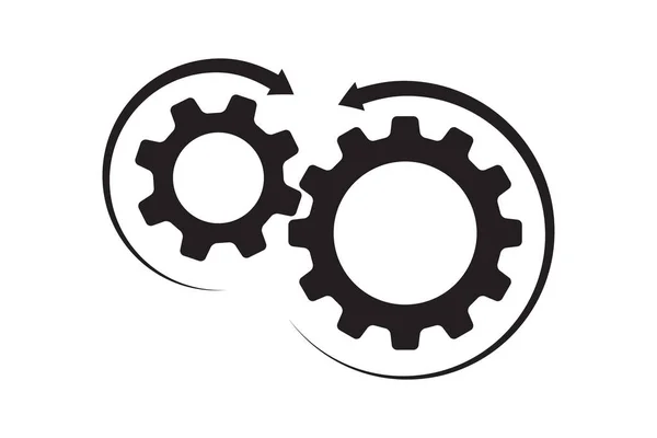 Setting Icon Vector Work Cog Gear Element Cogweel Mechanism Symbol — Stockový vektor